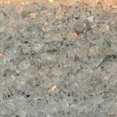 White Mountain Hearth DG1CLF Clear Frost Decorative Crushed Glass, 2.5-Pounds