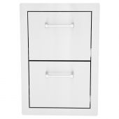 Lion L2374 Stainless Steel Double Access Drawer, 22x15-Inches