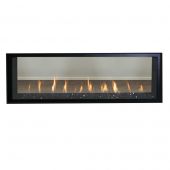 Superior DRL4084-ST 84-Inch Electronic Ignition Direct Vent See-Through Gas Fireplace with Crushed Glass Media
