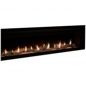 Superior DRL6072 72-Inch Electronic Ignition Direct Vent Gas Fireplace with Remote & Crushed Glass Media