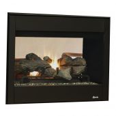 Superior DRT35STDEN 35-Inch Electronic Ignition Direct Vent See-Through Gas Fireplace with Split Oak Logs