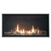 White Mountain Hearth DVL36BP Loft Direct Vent Contemporary Fireplace with Clear Crushed Glass, 36-Inches