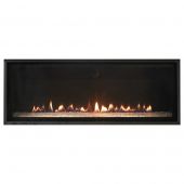 White Mountain Hearth DVL46BP Loft Direct Vent Contemporary Fireplace with Clear Crushed Glass, 46-Inches