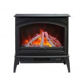 Sierra Flame by Amantii E50-NA Freestand Series Cast Iron 50-Inch Electric Fireplace with Logs