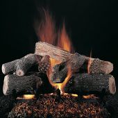 Rasmussen DF-ELS-Kit Double Sided Evening Lone Star Series Complete Outdoor Fireplace Log Set