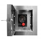 Firegear ESTOP-LC-KIT Stainless Steel Locking Cabinet for ESTOP1-0H & ESTOP2-5H