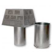 Superior Square Top Termination with Slip Section for 12-Inch Chimney (STL-12D)