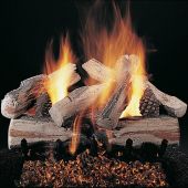 Rasmussen DF-EXF-Kit Double Sided Evening CrossFire Series Complete Outdoor Fireplace Log Set
