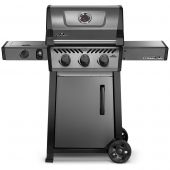 Napoleon F365DSBPGT-ECP Freestyle 365 Gas Grill on Cart with Side Range Burner, Propane