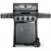 Napoleon F425DSBPGT-ECP Freestyle 425 Gas Grill on Cart with Side Range Burner, Propane