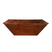 Grand Effects FBCORCOP31S Corinthian 31x31-Inch Square Copper Gas Fire Bowl