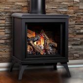 Kingsman FDV200S 23-Inch Freestanding Direct Vent Gas Stove with Log Set