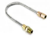 Dante Whistle-Free Stainless Steel Gas Flex Line, 1/2-Inch ID with 1/2-Inch MIP x 1/2-Inch FIP