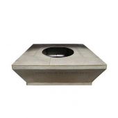 Hearth Products Controls Square 60 Inch Tapered Unfinished Fire Pit Enclosures