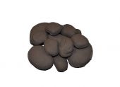Hearth Products Controls FPR84BL Black Ceramic Fiber River Rock, 1/2 Cubic Foot