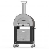 Alfa FX5MIN-LRAM-T 5 Minuti 23-Inch Wood-Fired Pizza Oven on Cart