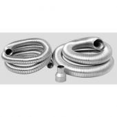 Napoleon GDI-23 Vent Kit 1-2 Inch & 1-3 Inch Double Ply Aluminum Liner-Inlet and Exhaust w/ 2-3 Inch to 2 Inch Reducer