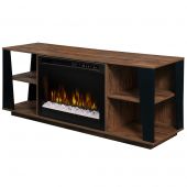Dimplex GDS26L8-1918TW Arlo Electric Fireplace Television Stand with XHD26L Electric Firebox, Tan Walnut