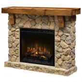 Dimplex GDS28L8-904ST Fieldstone Electric Fireplace Mantle Package with XHD28L Electric Firebox