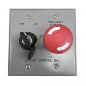 Grand Effects GECOMESKS Commercial Grade Emergency Shut-Off Button & Key Switch