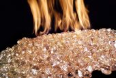 American Fyre Designs Rose Diamond Nugget Fire Glass