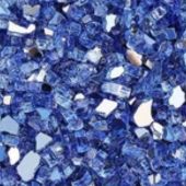 Superior Sapphire Blue Large Crushed Glass Media, 5 lbs (GLO-Sapphire)