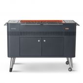 Everdure HBCE2BUS Hub Freestanding Charcoal Grill and Rotisserie, 53.75-Inches
