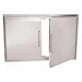 Saber K00AA2314 Stainless Steel Double Access Doors with Paper Towel Holder, 31x24-Inches