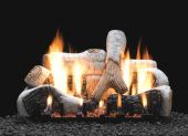 White Mountain Hearth LSxxB2-Kit Ceramic Fiber Birch Complete Fireplace Log Set