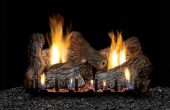 White Mountain Hearth LSxxRS-Kit Refractory Sassafrass Complete Fireplace Log Set