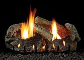 White Mountain Hearth LSxxRAO-Kit Refractory Aged Oak Complete Fireplace Log Set