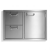 Sedona By Lynx Sedona Series Storage Door & Double Drawer Combo, 30-Inch