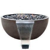 Fire by Design MGVSRFWB50 Round Vessel 50-Inch GFRC Fire and Water Bowl