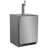 Stainless Steel Outdoor Tap Single Dispenser with Lock, Reversible Hinge, 24-Inch