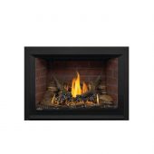 Napoleon GDI3N Oakville Series Electronic Ignition Direct Vent Gas Fireplace Insert, Propane, Porcelain Black Reflective Radiant Panels, Large 4-Sided Backerplate - 42 x 31.125 Inches (WxH), Large 4-Sided Faceplate, Charcoal