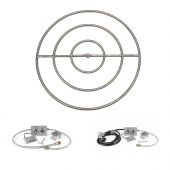 The Outdoor Plus OPT-1100xxBP-SPARK Round Spark Ignition Gas Fire Pit Burner Kit