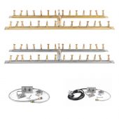 The Outdoor Plus OPT-BxxBH-SPARK Linear H-Style Bullet Spark Ignition Gas Fire Pit Burner Kit