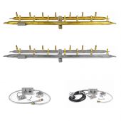 The Outdoor Plus OPT-BxxBH-SPARK Linear H-Style Bullet Spark Ignition Gas Fire Pit Burner Kit