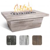 TOP Fires by The Outdoor Plus OPT-CRSLW Carson Wood Grain Fire Pit, 16-Inches Tall
