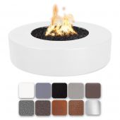 TOP Fires by The Outdoor Plus OPT-FLPC42 Florence 42-Inch Round Powder Coat Steel Gas Fire Pit