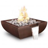 TOP Fires by The Outdoor Plus OPT-xxAVCPFW Avalon Copper Gas Fire and Water Bowl