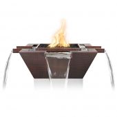 TOP Fires by The Outdoor Plus OPT-XXFW4W Maya 4-Way Copper Fire and Water Bowl