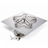 Hearth Products Controls TOR-SFP-MLFPK-SQ-FLEX Match Light Gas Fire Pit Kit with Square Flat Pan and Torpedo Burner