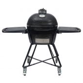 Oval JR 200 All-In-One Ceramic Smoker Grill On Cart