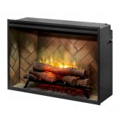Dimplex RBF36 Revillusion Electric Fireplace with Herringbone Backer, 36-Inches