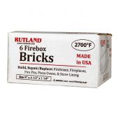 Rutland RD-604-1 6-Piece Fire Brick, 4.5 x 9 x 1.125-Inch