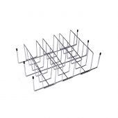 Modern Home Products RR2 Nickel Plated Steel Rib and Potato Rack, 12x8-Inch