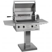 Solaire AGBQ-27 27-Inch Deluxe Grill with Rotisserie on Bolt-Down Post