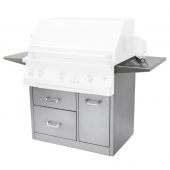 Solaire SOL-IR-36CX 3-Drawer Premium 36-Inch Grill Cart