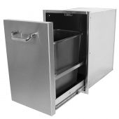 Solaire SOL-TRE1 Pull Out Stainless Steel Trash Drawer